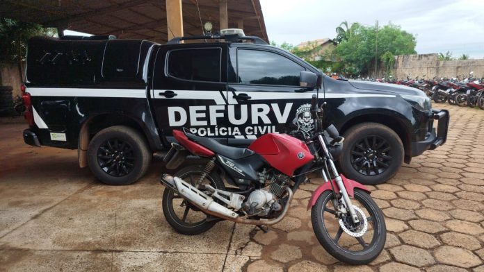 Em Campo Grande, Polícia Civil apreende motocicleta com sinais identificadores adulterados